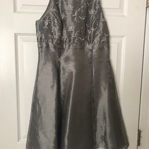 Shimmery Grey Cocktail Dress